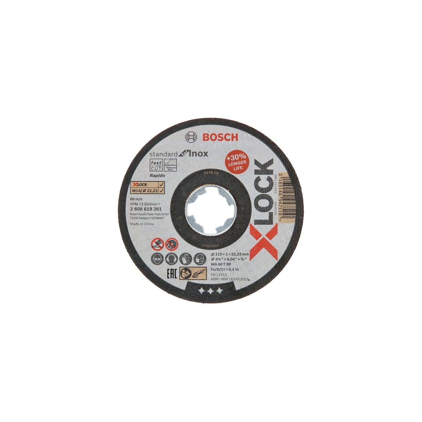 PRO Stainless Steel and Metal X-LOCK Cutting Disc Ø 115mm — Buy in Cyprus with Fast Delivery