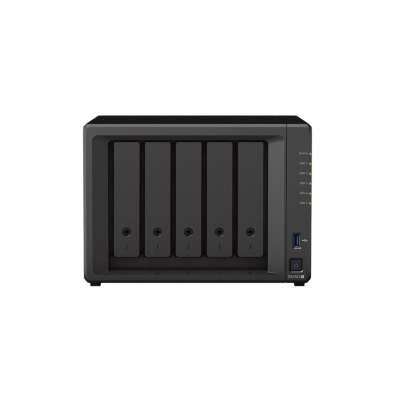 Buy Synology DiskStation DS1522+ - 5-Bay NAS - Black, 8GB DDR4, AMD R1600 2.6–... in Cyprus, Nicosia, Limassol, Larnaka, Pafos