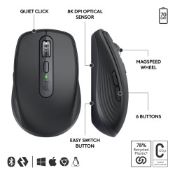 Buy Logitech MX Anywhere 3S for Business - 910-006958 - Wireless Compact Mouse, ... in Cyprus, Nicosia, Limassol, Larnaka, Pafos