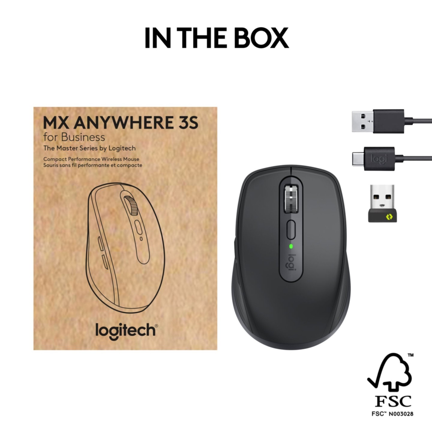 Logitech MX Anywhere 3S for Business 910-006958 Graphite 8000 DPI Mouse (Boxed) — Buy in Cyprus with Fast Delivery