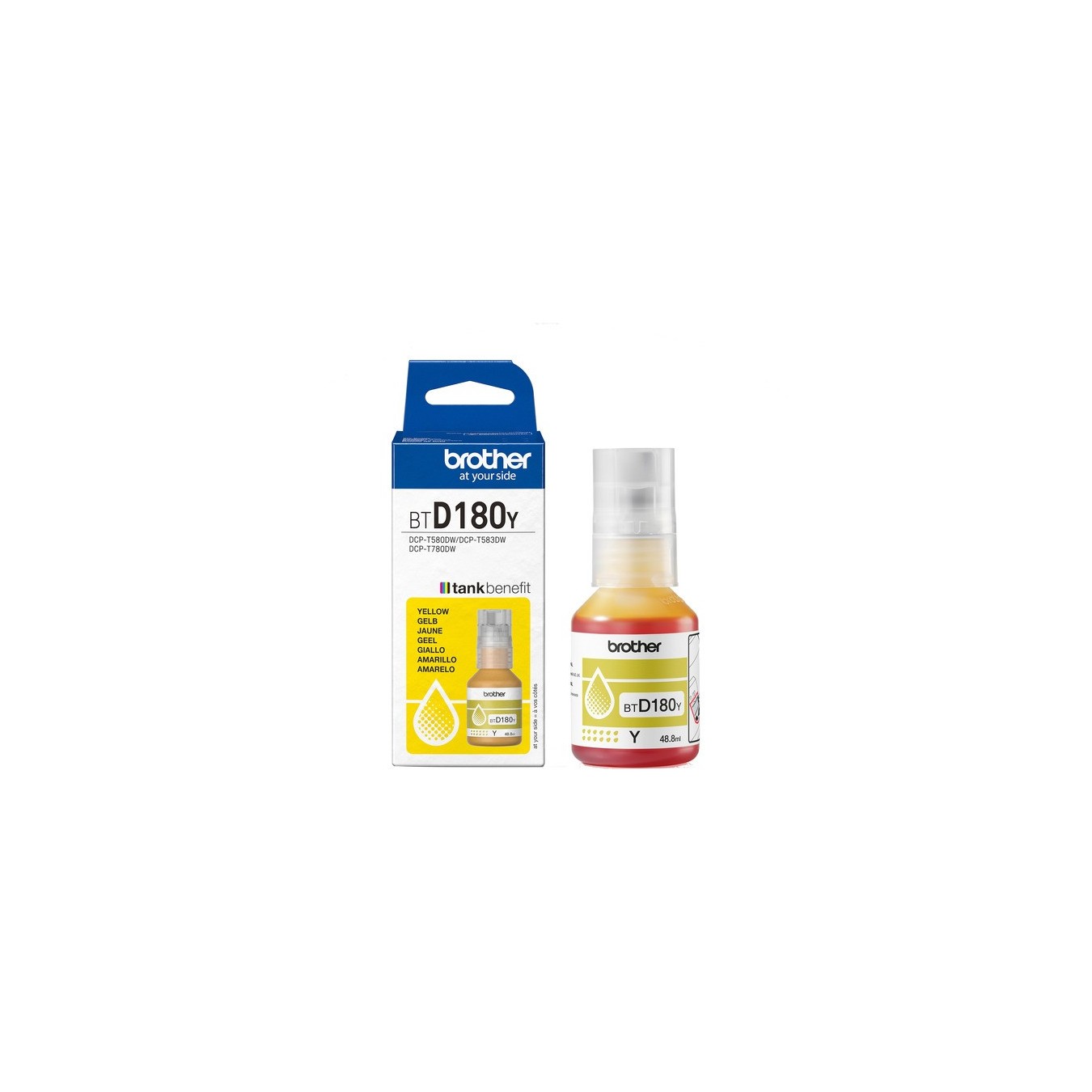 Ink bottle - BTD180Y - Yellow — Buy in Cyprus with Fast Delivery
