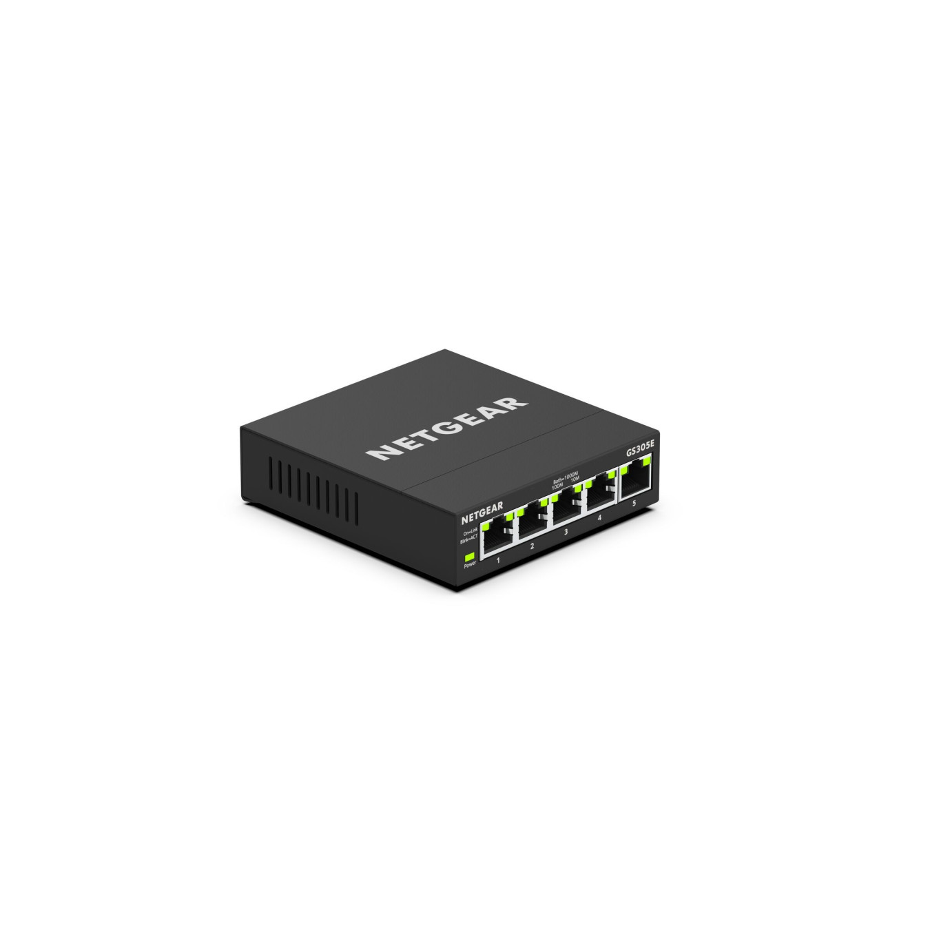 NETGEAR GS305E-100PES - 5-Port Gigabit Smart Desktop Switch, Managed, Black, Fanless — Buy in Cyprus with Fast Delivery