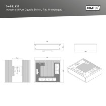 8P G Ethernet Network Switch, Flat, Industrial UNM — Buy in Cyprus with Fast Delivery