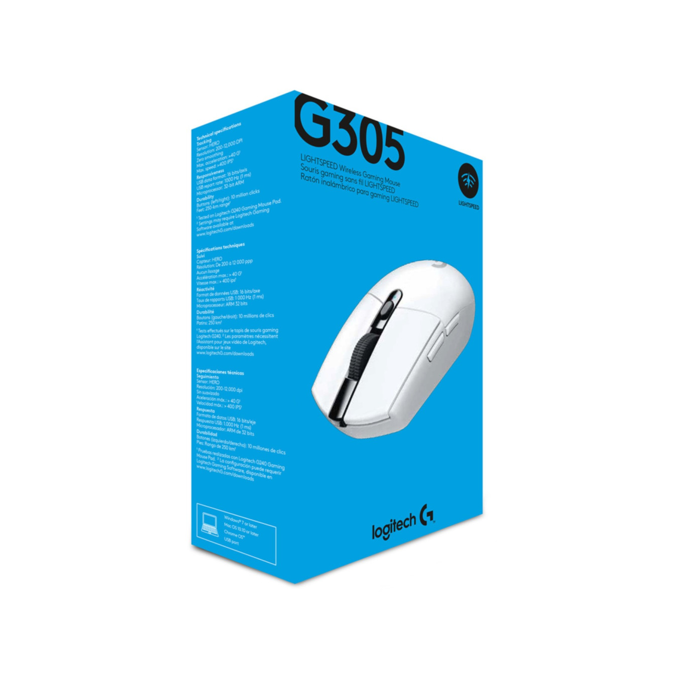 Logitech G305 Wireless Gaming Mouse - 910-005292 - White, 12,000 DPI, 6 Buttons, 2.4 GHz — Buy in Cyprus with Fast Delivery