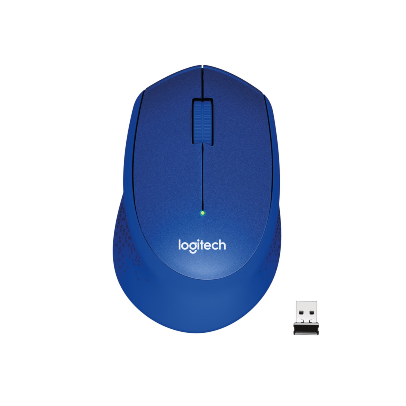 Logitech M330 Silent Plus - 910-004910 - Blue Wireless Optical Mouse, Right‑Hand, Silent Clicks