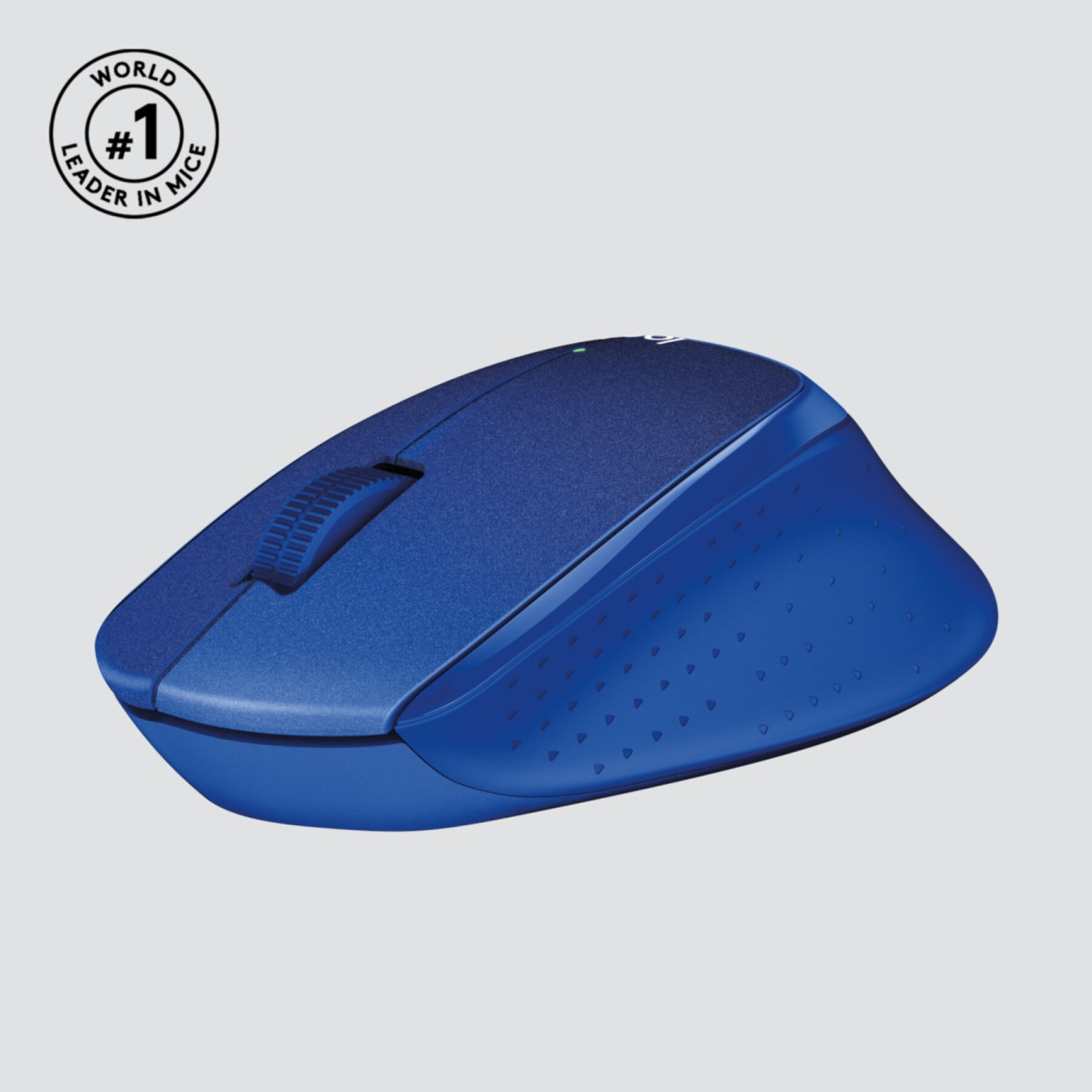 Logitech M330 Silent Plus - 910-004910 - Blue Wireless Optical Mouse, Right‑Hand, Silent Clicks
