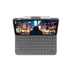 Buy Logitech Slim Folio Keyboard Case - 920-011423 - Oxford Grey, German QWERTZ,... in Cyprus, Nicosia, Limassol, Larnaka, Pafos