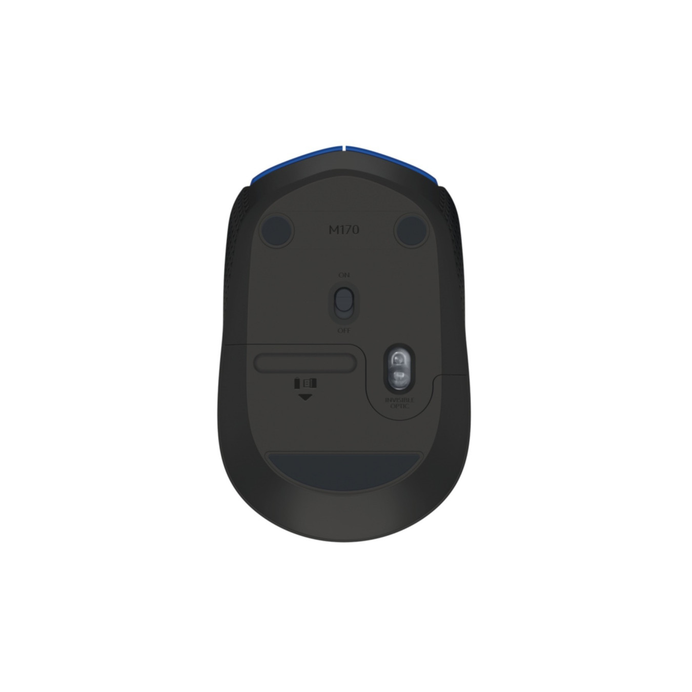 Logitech M171 Wireless Mouse - 910-004640 - Blue, 2.4GHz Nano Receiver, 1000 DPI, Ambidextrous, 1x AA