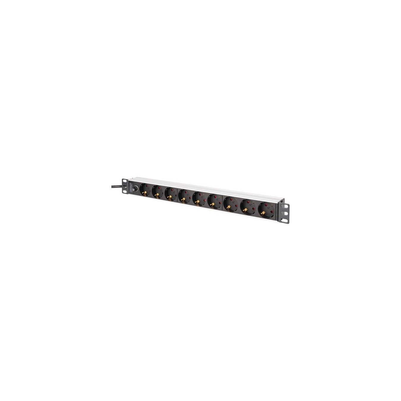 19' PDU Power Strip with Aluminum Profile - 9-fold - Back-up Fuse — Buy in Cyprus with Fast Delivery