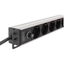 19' PDU Power Strip with Aluminum Profile - 9-fold - Back-up Fuse — Buy in Cyprus with Fast Delivery