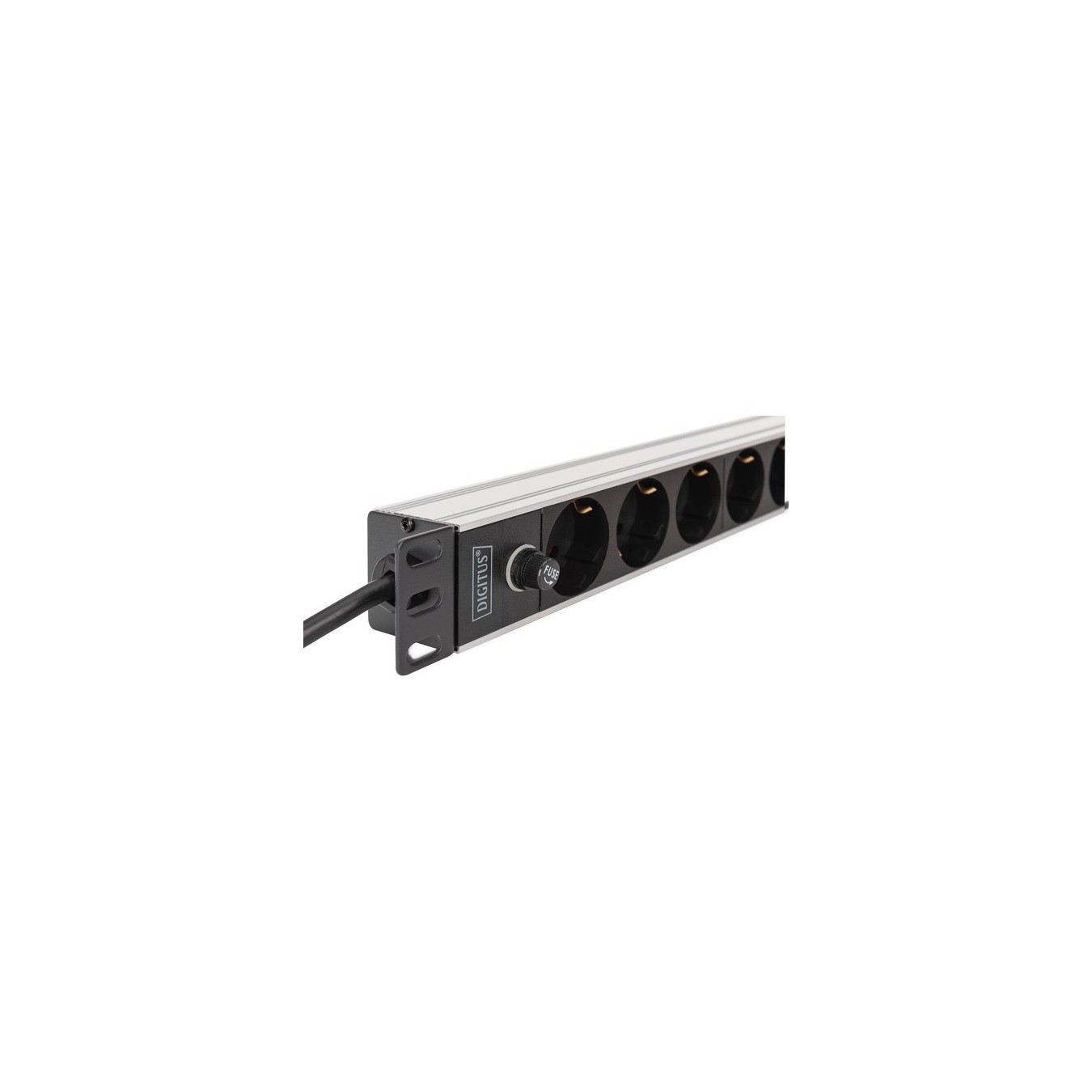 19' PDU Power Strip with Aluminum Profile - 9-fold - Back-up Fuse — Buy in Cyprus with Fast Delivery