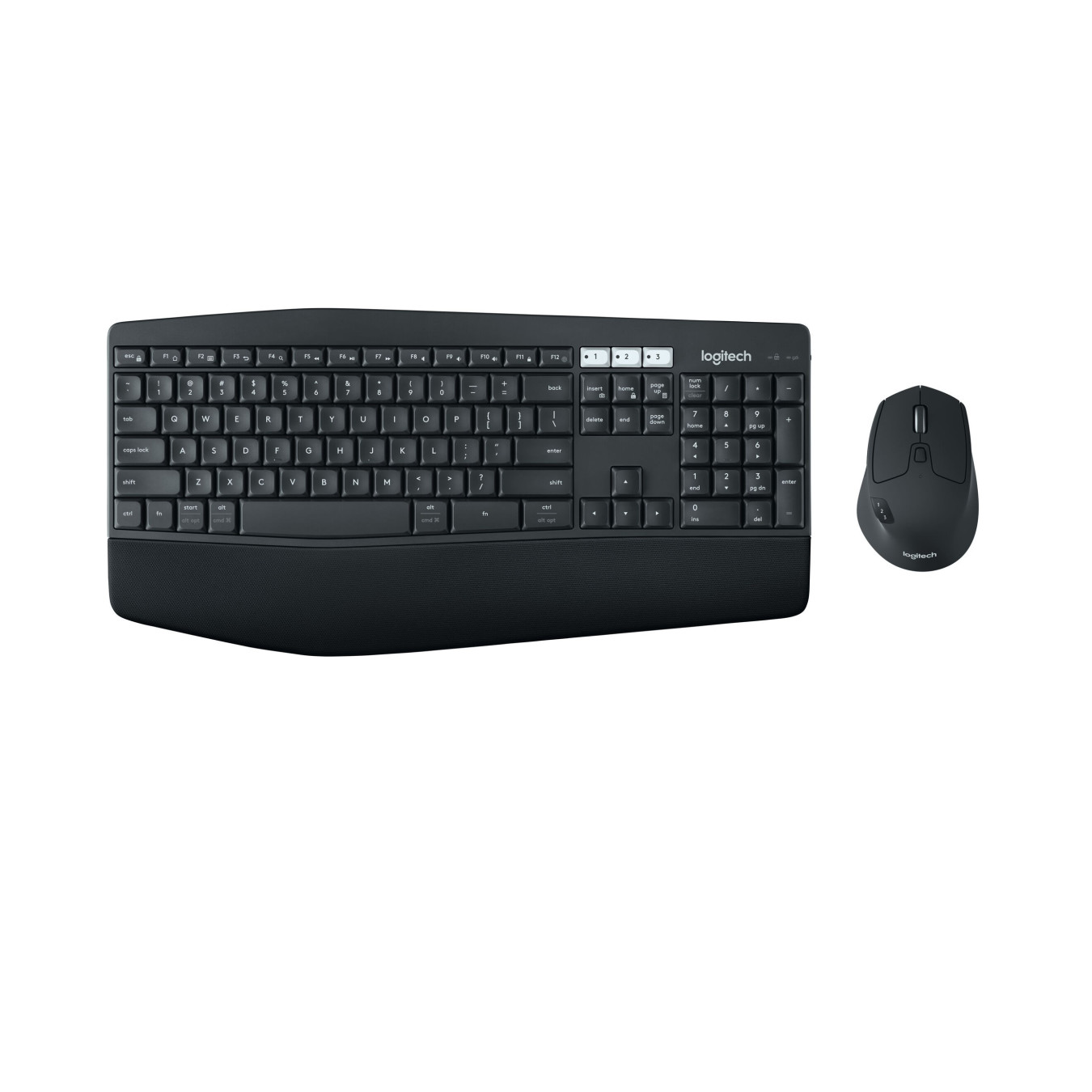 Logitech MK850 Wireless Keyboard & Mouse Combo - 920-008226 - Black, 2.4GHz + Bluetooth, Full-size US Layout