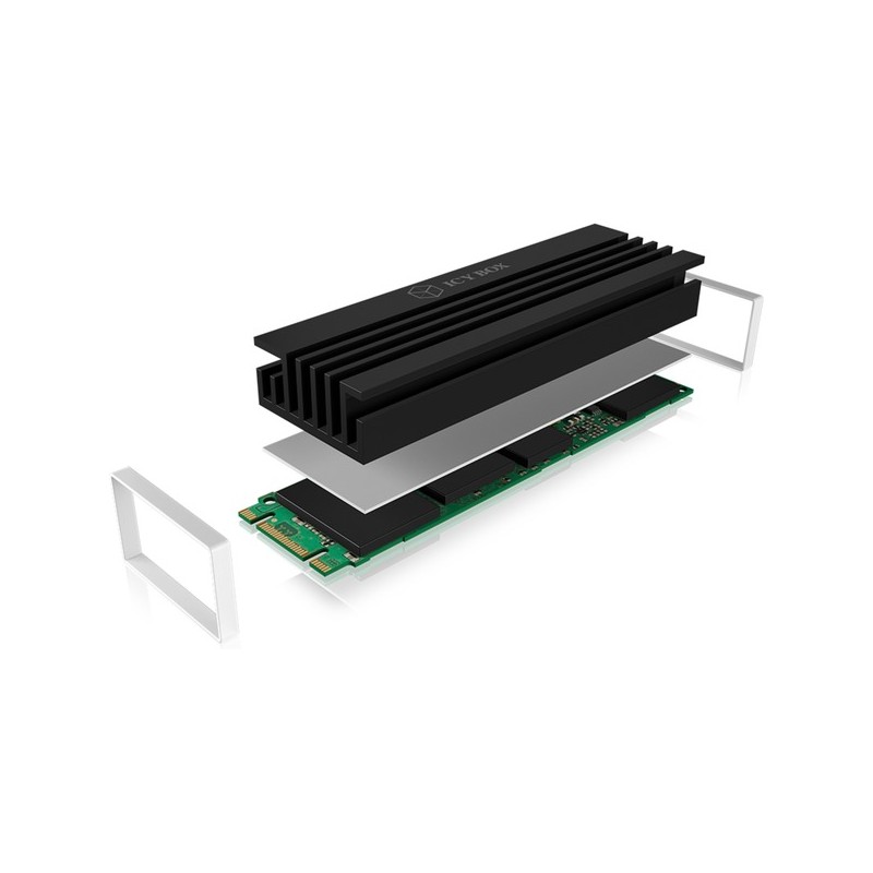 ICY BOX IB-M2HS-70 Heatsink for M.2 2280 SSD - Aluminium (Boxed) — Buy in Cyprus with Fast Delivery
