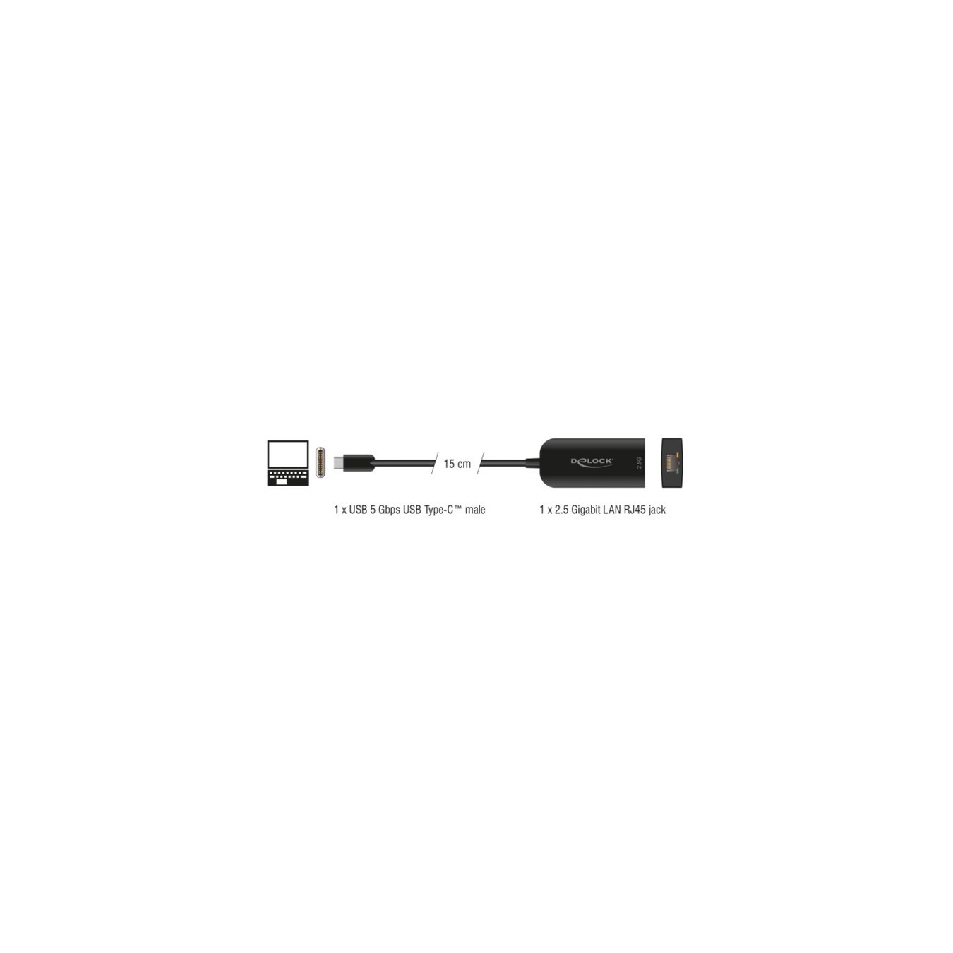 USB Type-C LAN Adapter - 2.5 Gigabit — Buy in Cyprus with Fast Delivery
