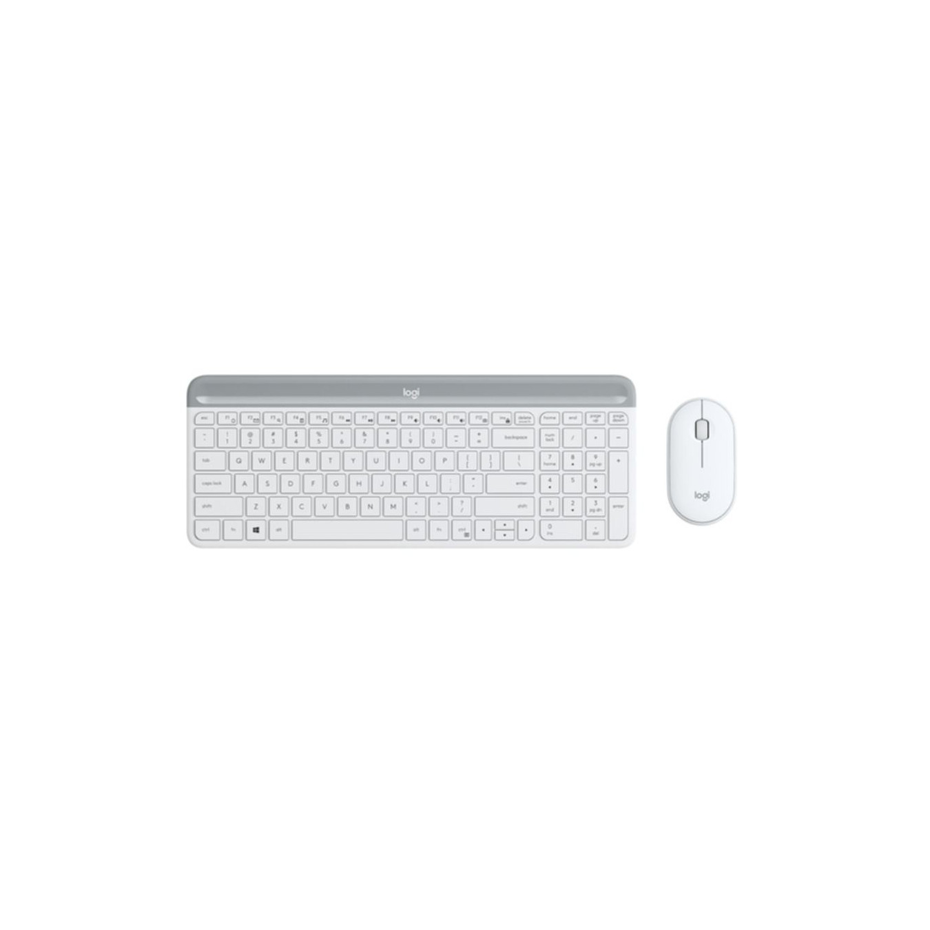 Logitech MK470 Wireless Slim Keyboard & Mouse Combo - 920-009189 - White, German QWERTZ, 2.4 GHz