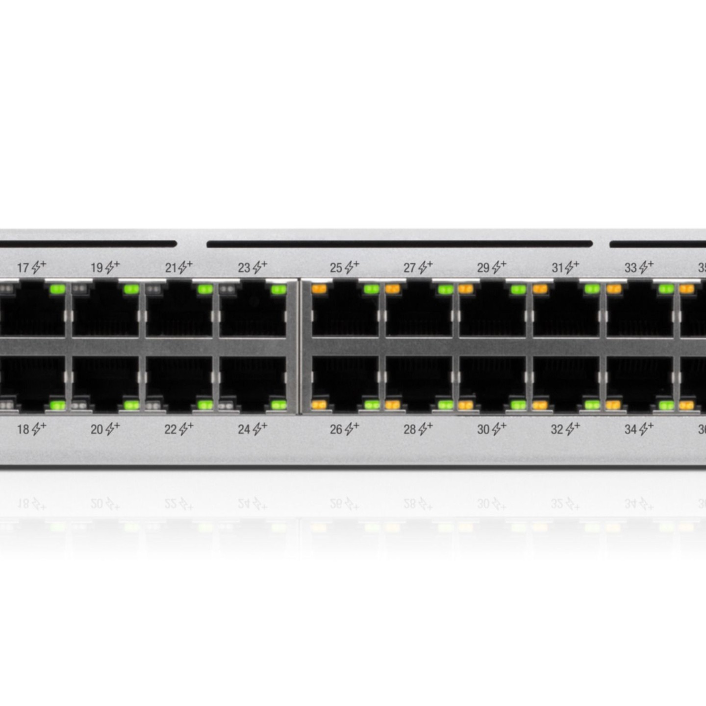 Ubiquiti UniFi USW-PRO-48-POE - 48-Port Gigabit Switch, 40 PoE+ Ports, 600W Budget, 4x10G SFP+, Silver, 1U