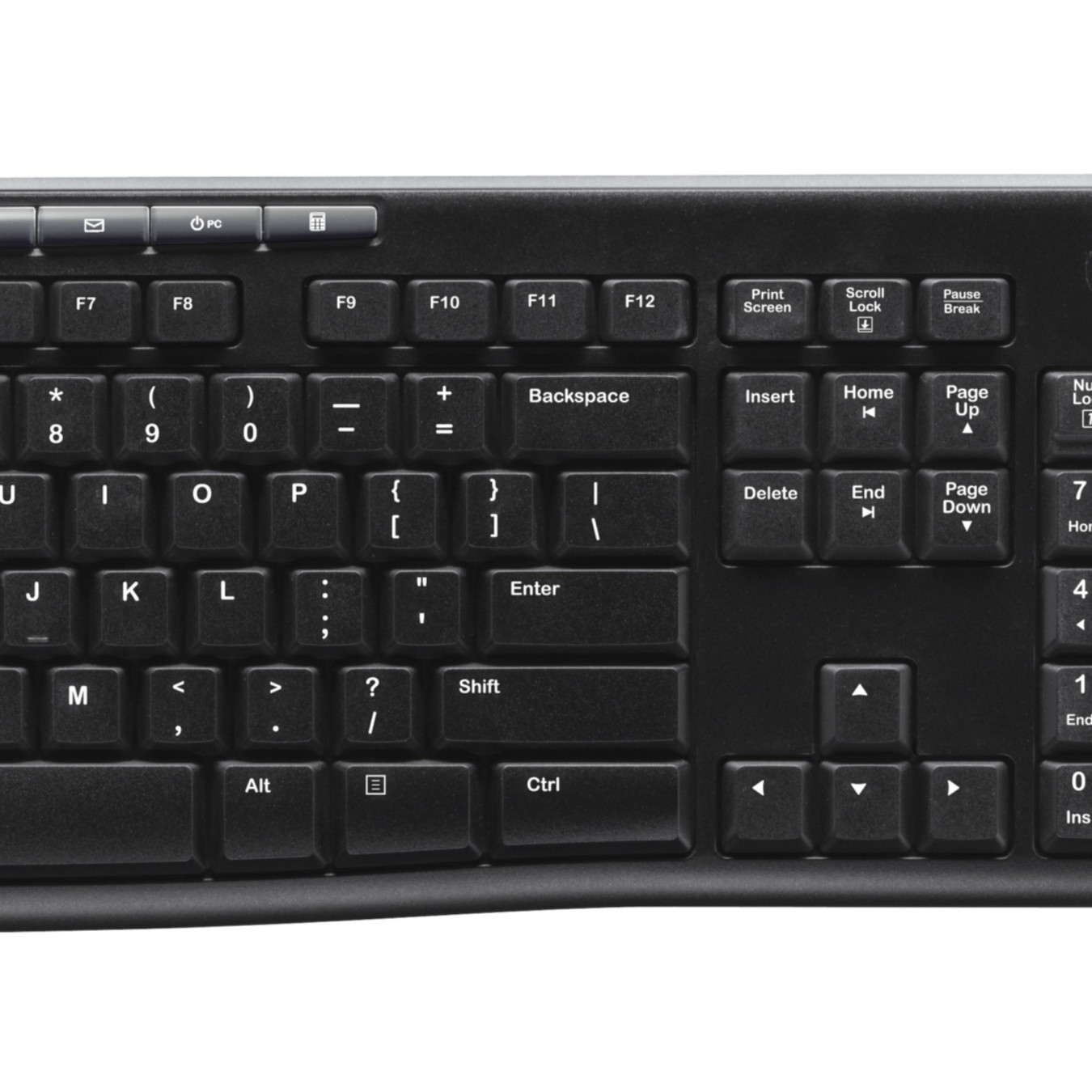Logitech Wireless Keyboard & Mouse Combo MK270 - Black - Full-size UK QWERTY, 2.4GHz Nano Receiver
