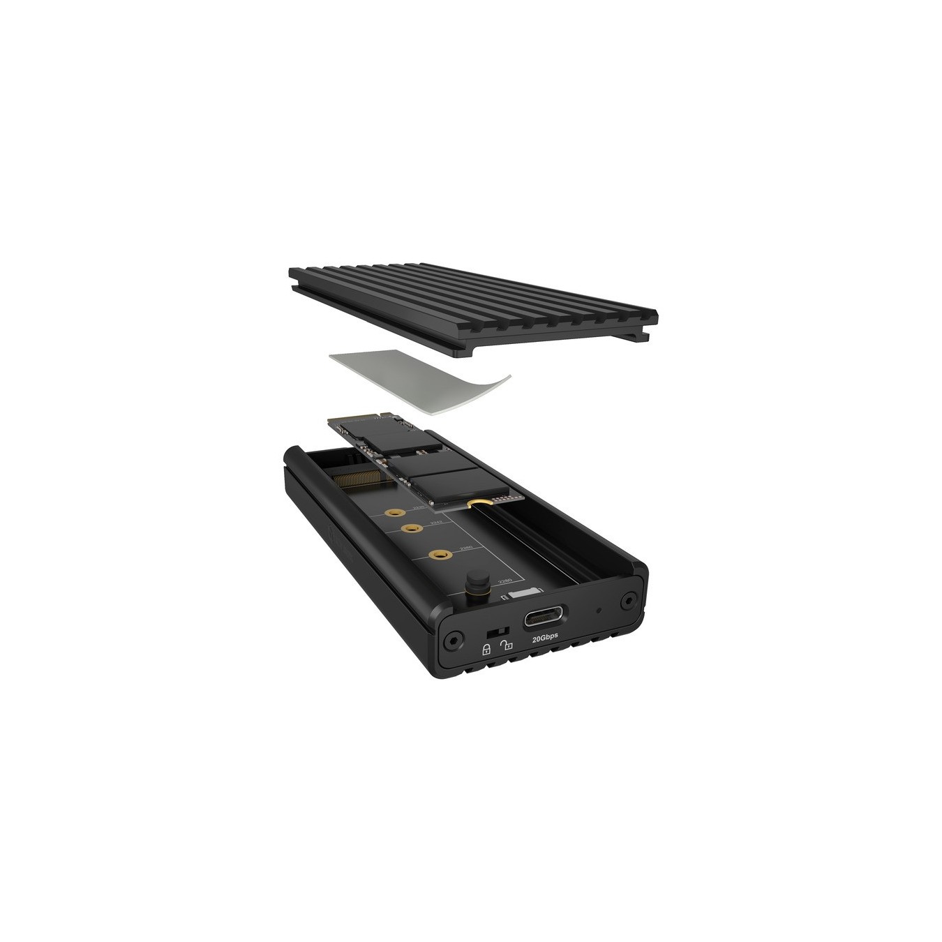 M.2 NVMe SSD enclosure - IB-1917M-C32a - drive enclosure — Buy in Cyprus with Fast Delivery