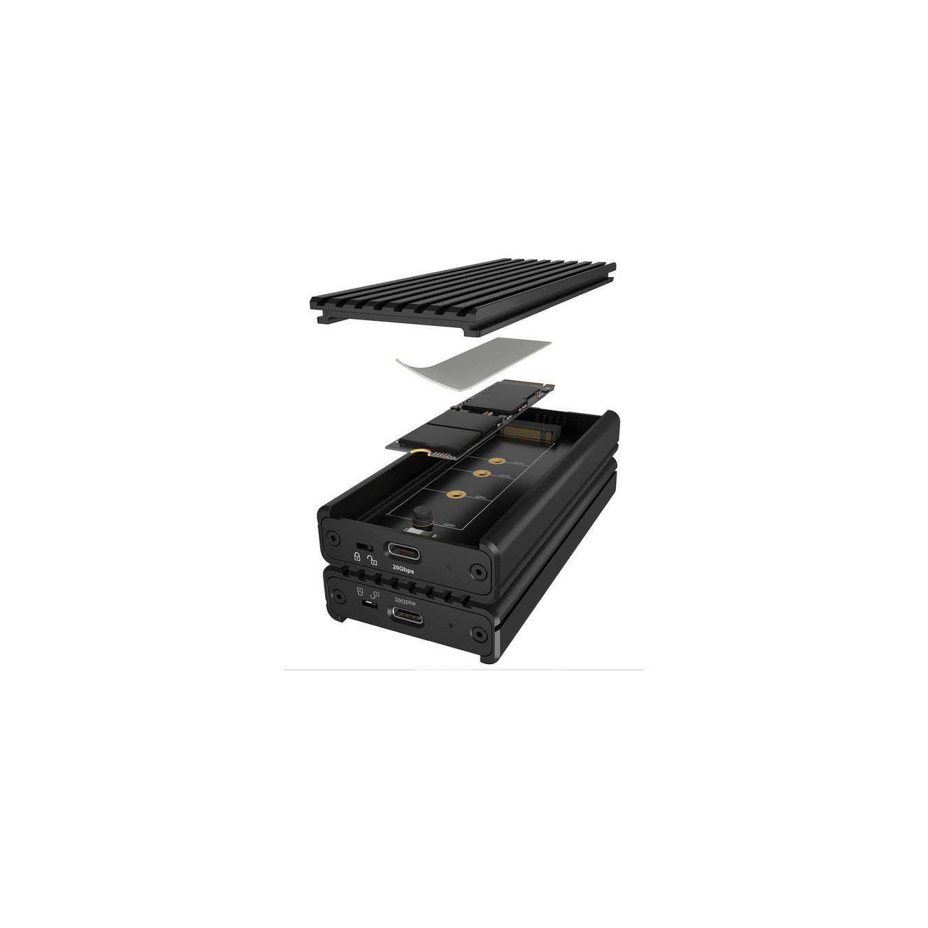 M.2 NVMe SSD enclosure - IB-1917M-C32a - drive enclosure — Buy in Cyprus with Fast Delivery