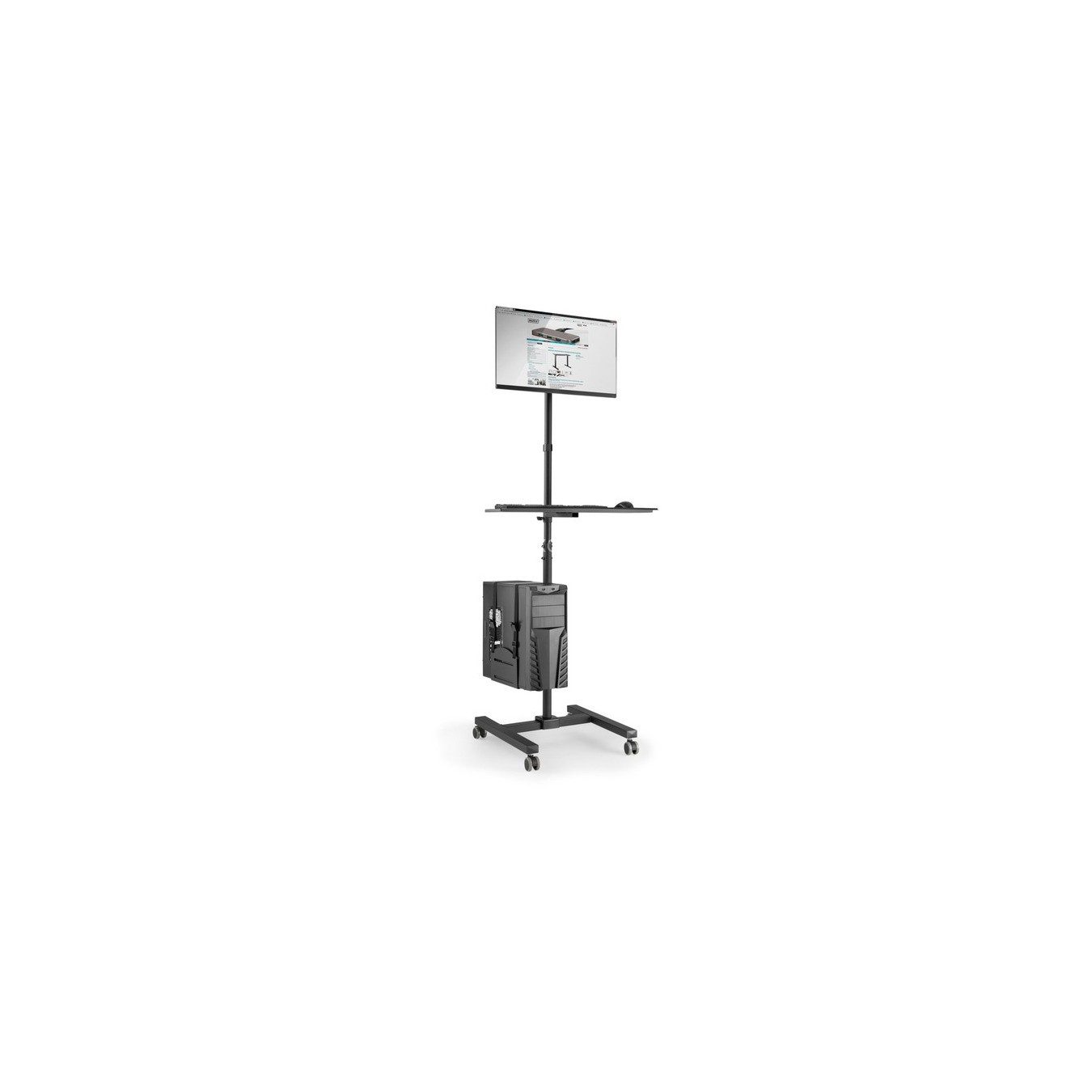Mobile workplace with height adjustment, work table - height adjustment — Buy in Cyprus with Fast Delivery
