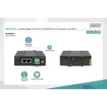 Digitus DN-651141 Gigabit Ethernet PoE Injector - Industrial - 95W | Armenius Store