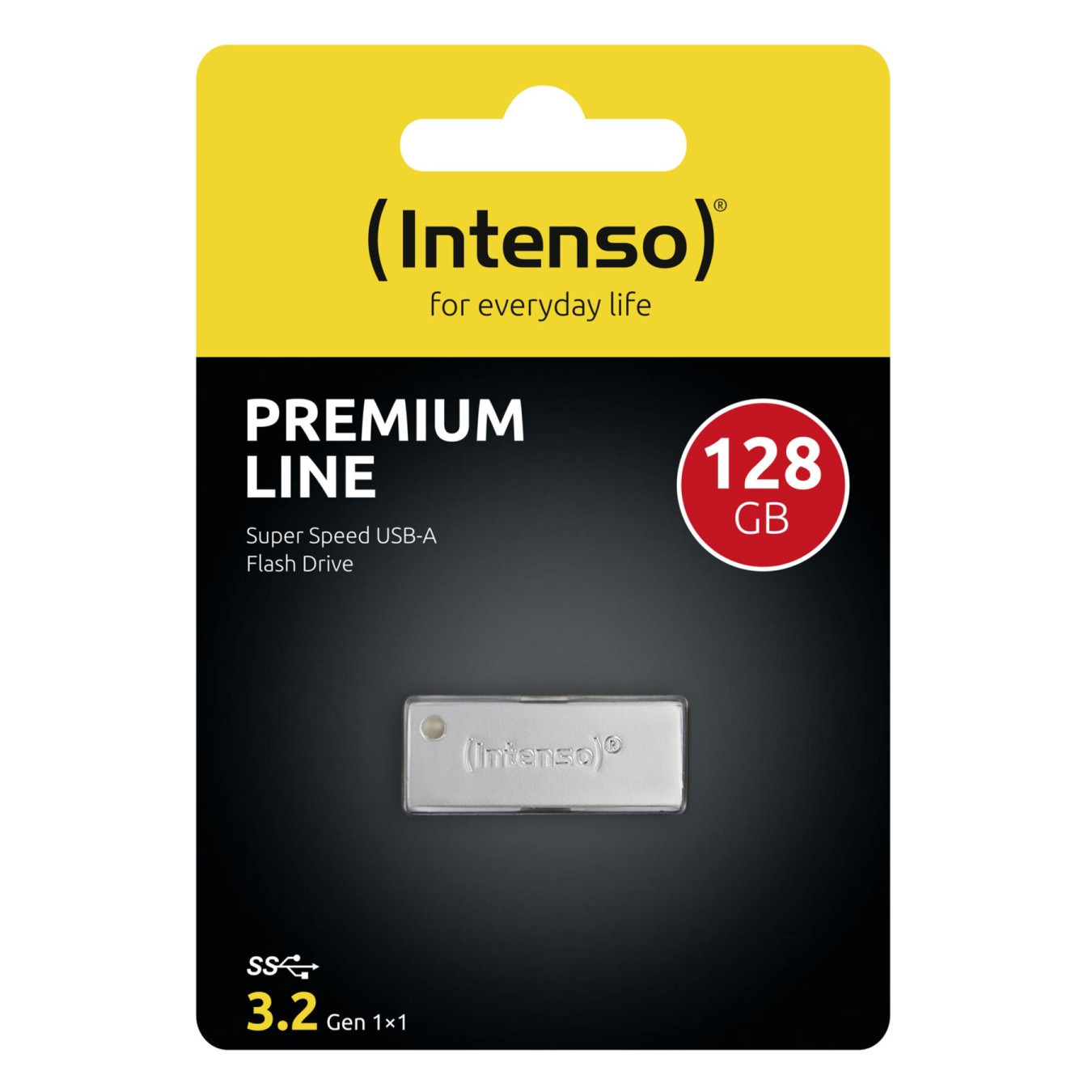 Intenso Premium Line USB Stick - 3534491 - 128 GB, USB 3.2 Gen 1 (USB 3.0), Stainless Steel — Buy in Cyprus with Fast Delivery