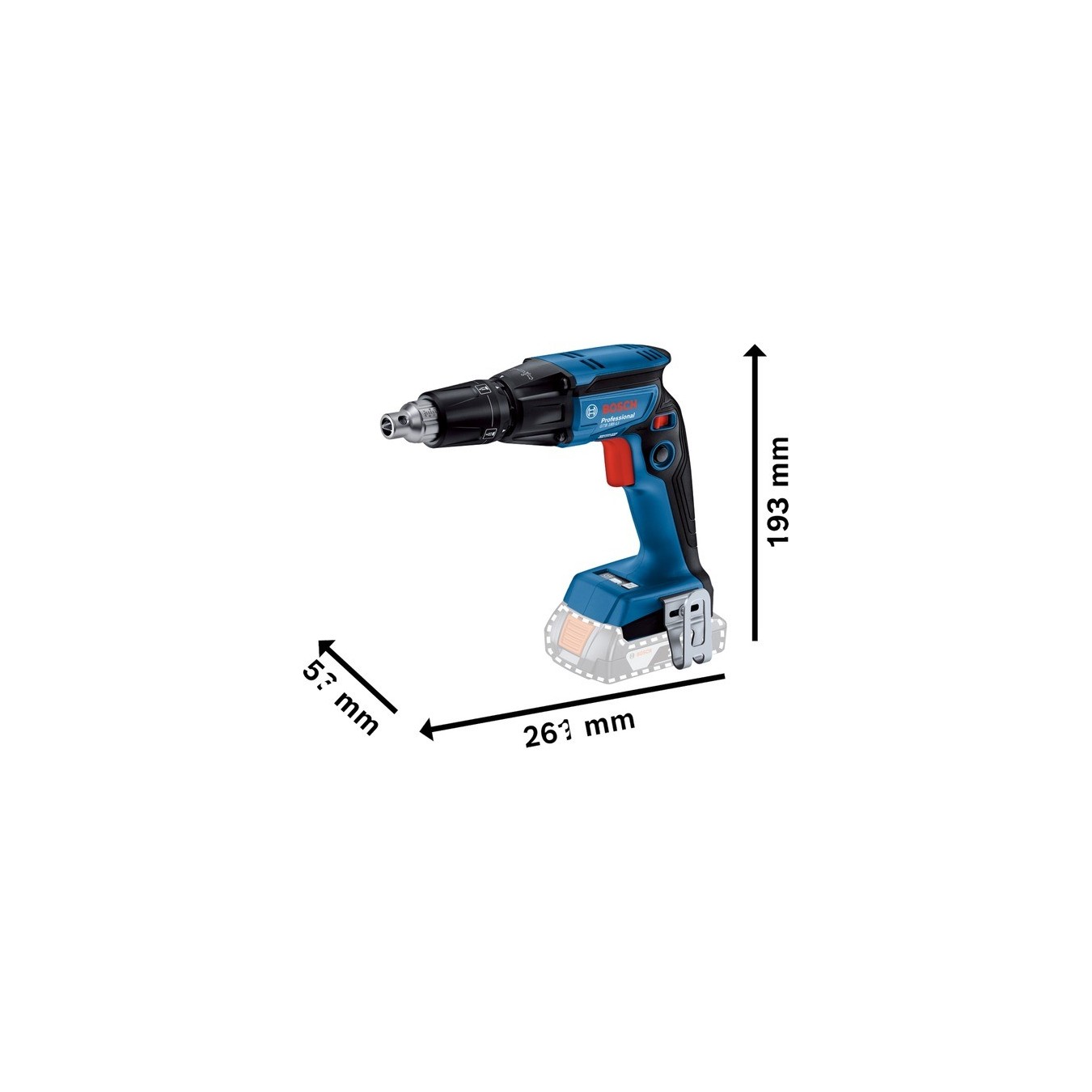 Cordless drywall screwdriver - GTB 18V-45 - Professional solo — Buy in Cyprus with Fast Delivery