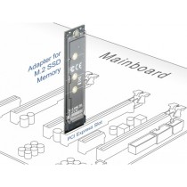 PCIe x1 to M.2 Key M Adapter - Interface Card — Buy in Cyprus with Fast Delivery