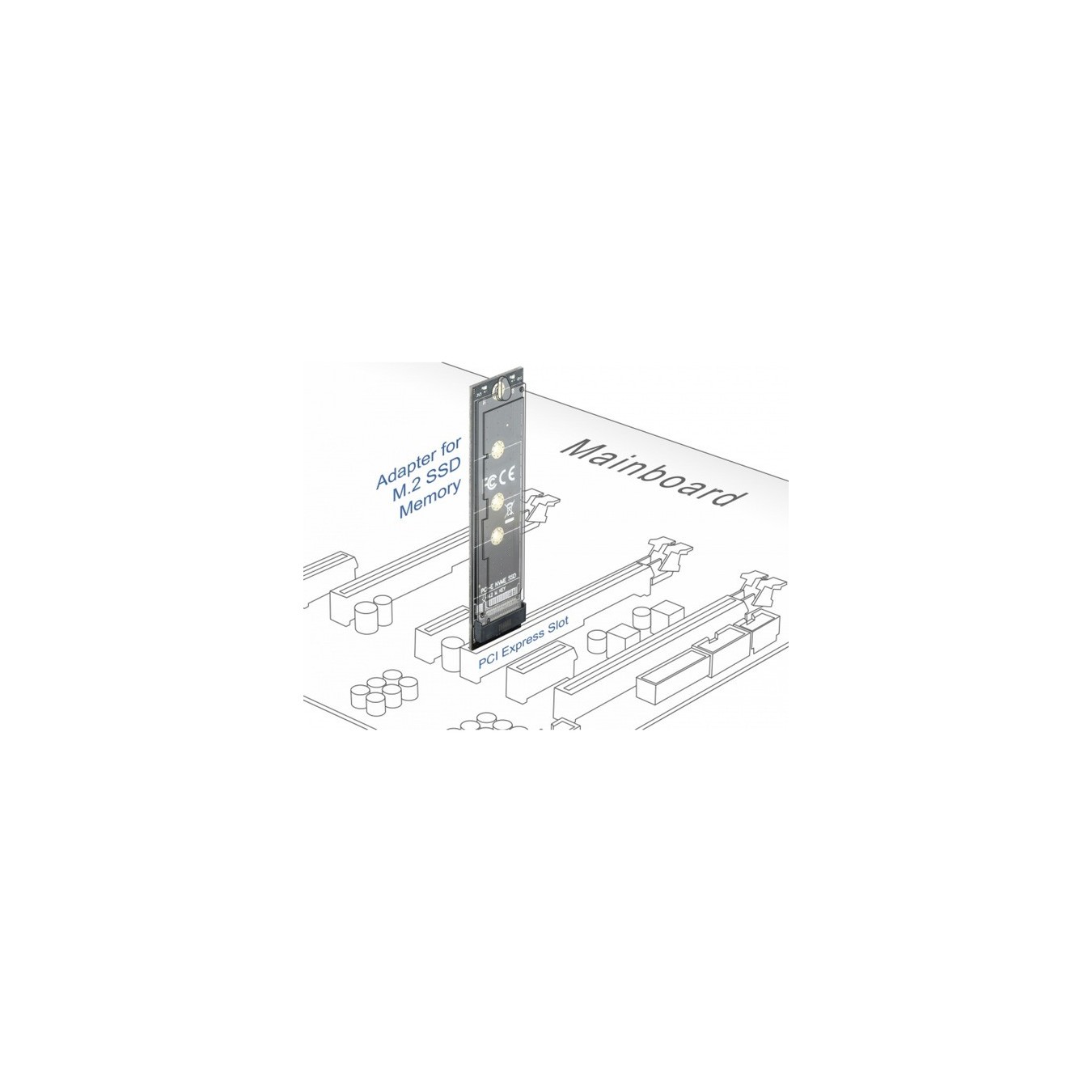 PCIe x1 to M.2 Key M Adapter - Interface Card — Buy in Cyprus with Fast Delivery