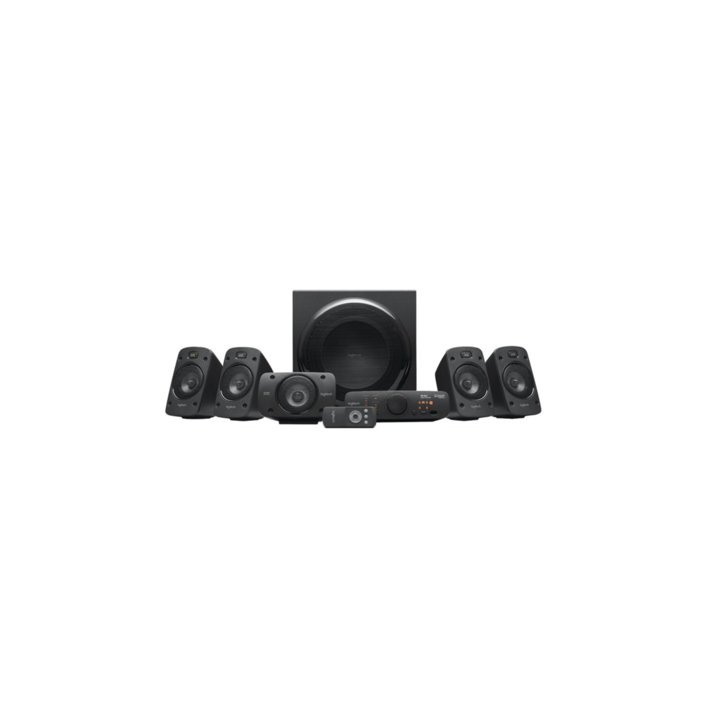 Logitech Z906 - 980-000468 - 5.1 THX Certified Powered Surround Speaker System, Black, 500W RMS