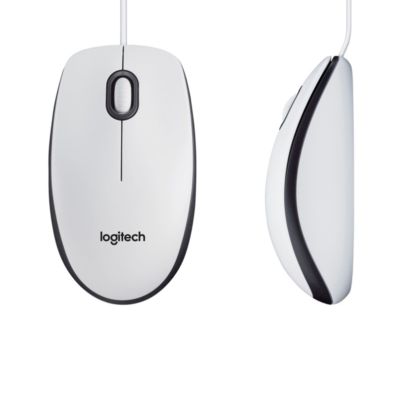 Buy Logitech M100 Wired Optical Mouse - 910-006764 - White, USB-A, 1000 DPI, Amb... in Cyprus, Nicosia, Limassol, Larnaka, Pafos