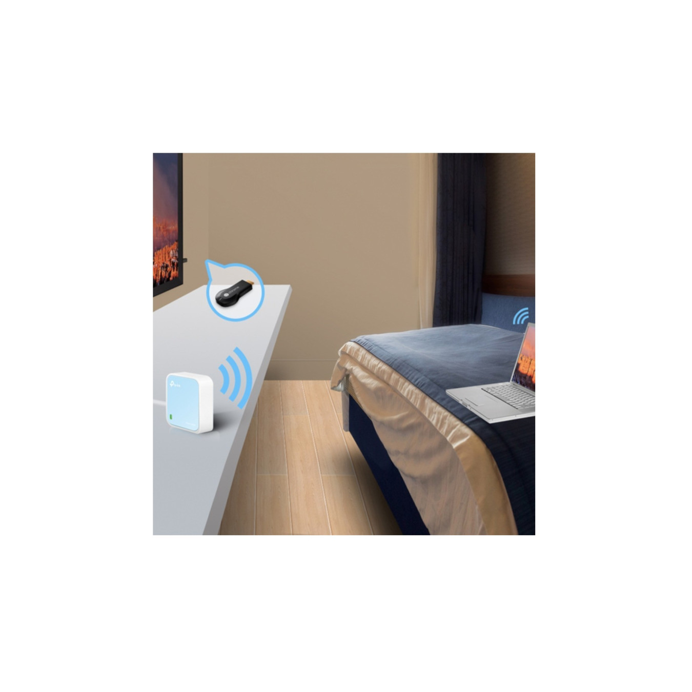 TP-Link TL-WR802N Portable Mini Travel Router - 300 Mbps, Single-band 2.4 GHz, White — Buy in Cyprus with Fast Delivery
