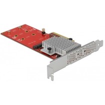 PCIe x8 to 2x internal NVMe M.2 Key M LP Adapter - PCIe x8 to 2x internal NVMe M.2 Key M LP, Adapter
