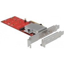 PCIe x8 to 2x internal NVMe M.2 Key M LP Adapter - PCIe x8 to 2x internal NVMe M.2 Key M LP, Adapter