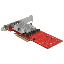 PCIe x8 to 2x internal NVMe M.2 Key M LP Adapter - PCIe x8 to 2x internal NVMe M.2 Key M LP, Adapter