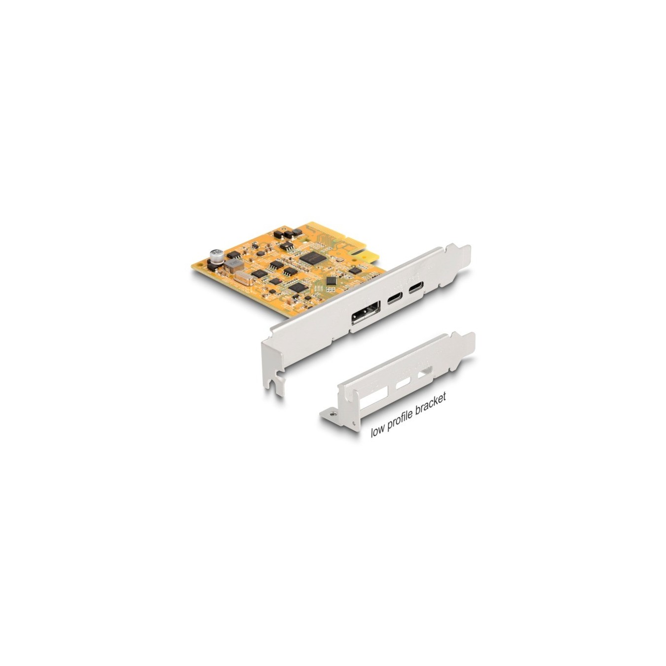 PCIe x4 Card - 1x external USB-C 10 Gbit/s + 1x external USB-C DP Alt Mode, USB Controller — Buy in Cyprus with Fast Delivery