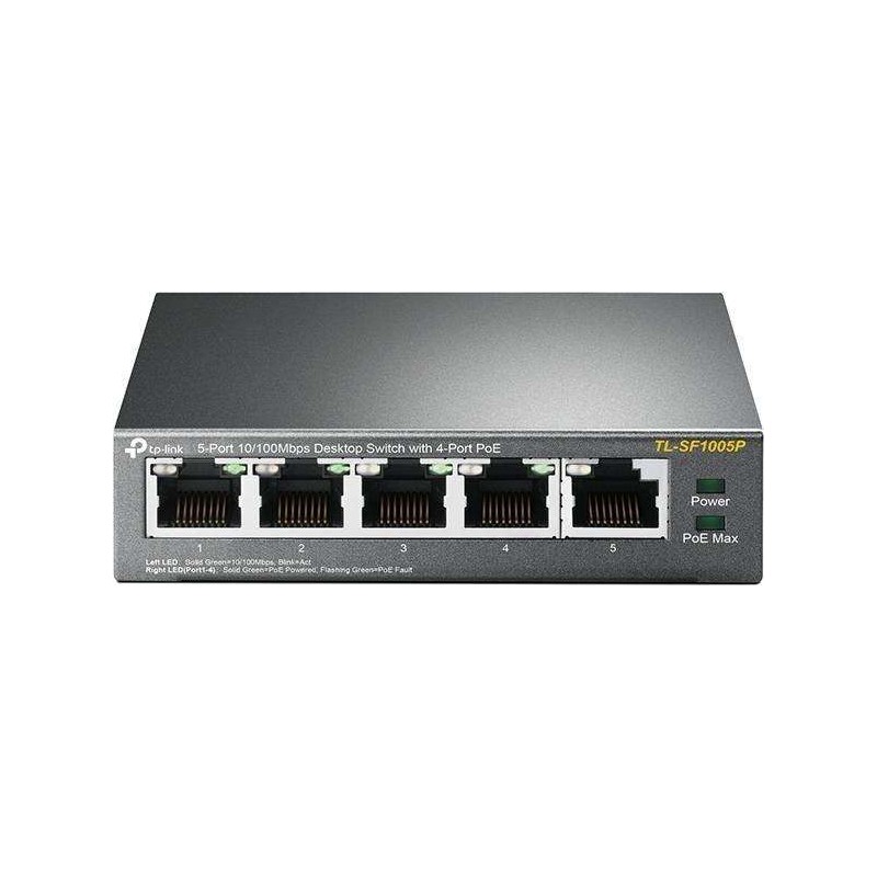 Buy TP-Link TL-SF1005P - 5-Port Fast Ethernet Unmanaged Switch - 4x PoE (IEEE 80... in Cyprus, Nicosia, Limassol, Larnaka, Pafos