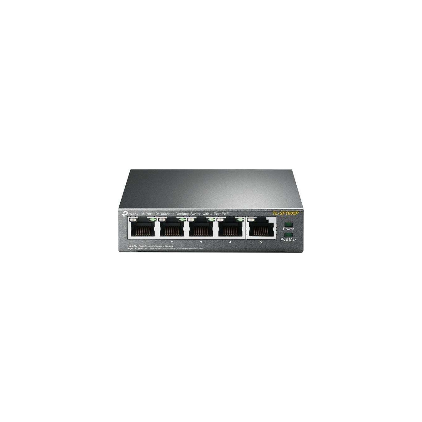 TP-Link TL-SF1005P - 5-Port Fast Ethernet Unmanaged Switch - 4x PoE (IEEE 802.3af), Desktop — Buy in Cyprus with Fast Delivery