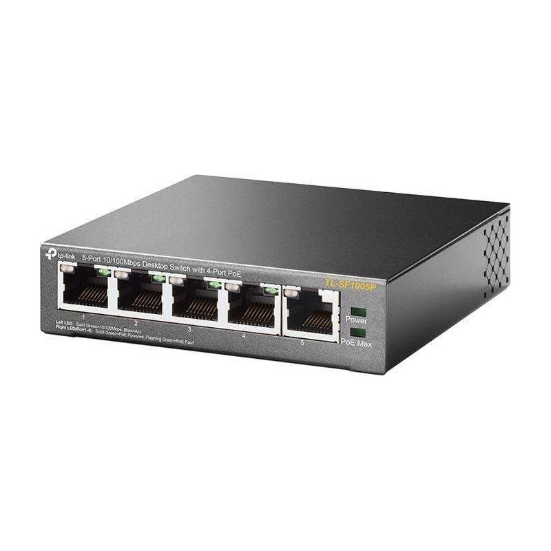 Buy TP-Link TL-SF1005P - 5-Port Fast Ethernet Unmanaged Switch - 4x PoE (IEEE 80... in Cyprus, Nicosia, Limassol, Larnaka, Pafos