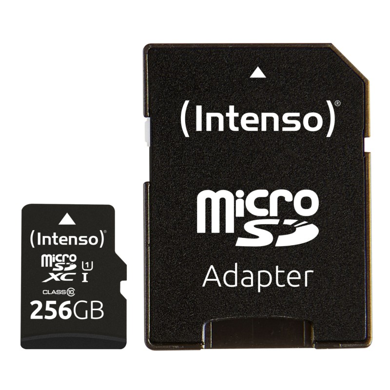 Buy Intenso microSD Performance - 3424492 - 256GB Class 10 UHS-I U1, Black, SD A... in Cyprus, Nicosia, Limassol, Larnaka, Pafos
