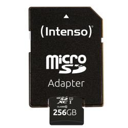 Buy Intenso microSD Performance - 3424492 - 256GB Class 10 UHS-I U1, Black, SD A... in Cyprus, Nicosia, Limassol, Larnaka, Pafos