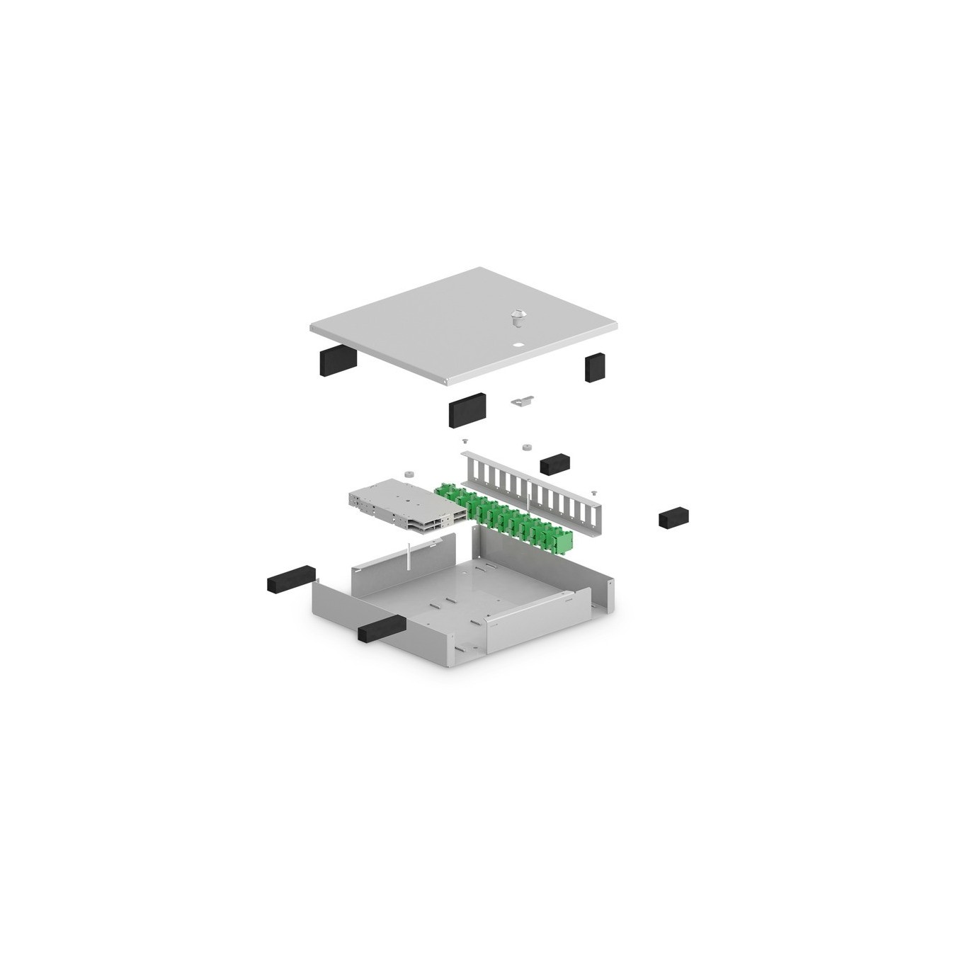LWL Unibox - splice box for wall mounting, medium, housing — Buy in Cyprus with Fast Delivery