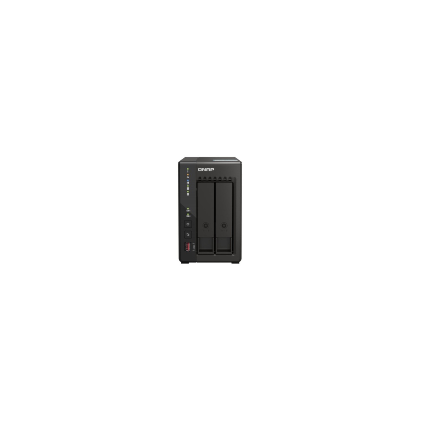 QNAP TS-253E-8G NAS Server - 2-Bay, Intel Celeron J6412 2.0/2.6GHz, 8GB RAM, Dual 2.5GbE, HDMI (Black)
