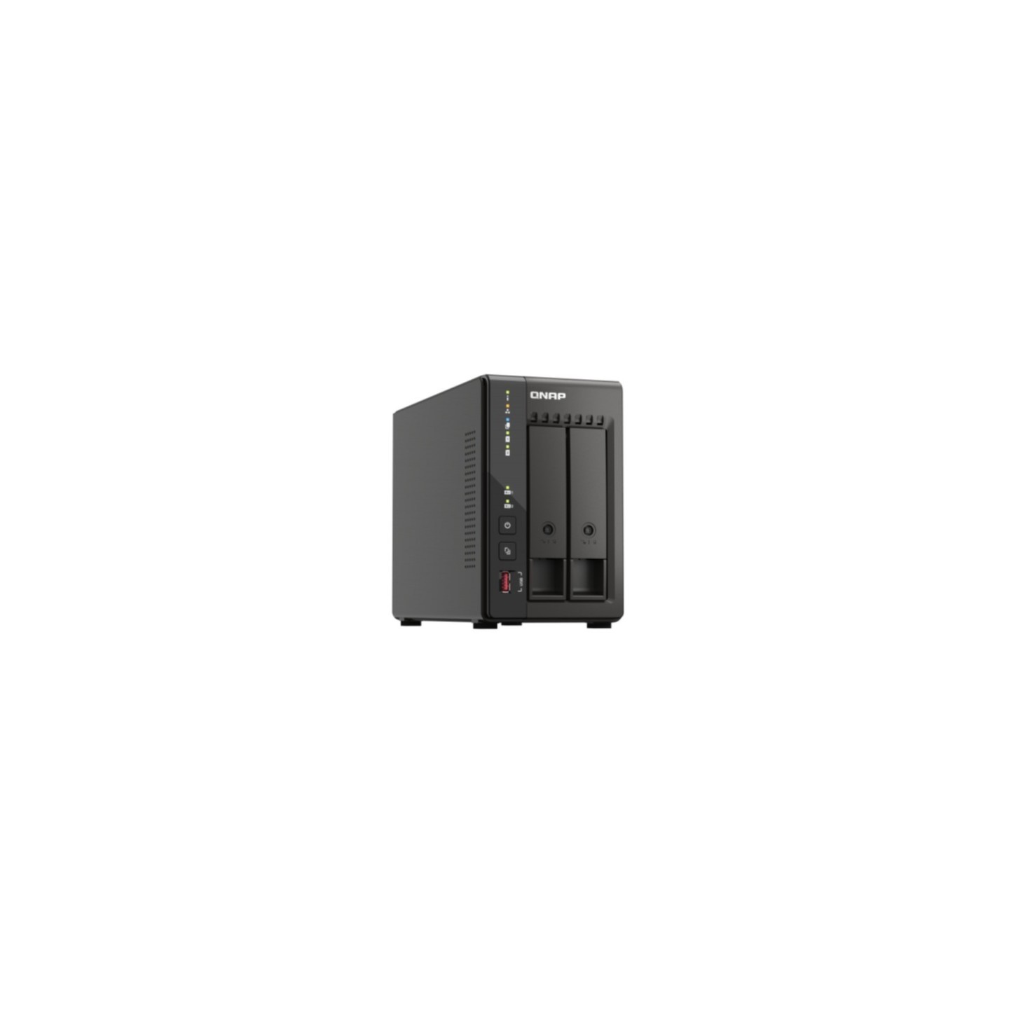 QNAP TS-253E-8G NAS Server - 2-Bay, Intel Celeron J6412 2.0/2.6GHz, 8GB RAM, Dual 2.5GbE, HDMI (Black)