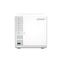 QNAP TS-364 - 8GB DDR4 - 3-Bay NAS, Intel Celeron N5095 2.0/2.9GHz, 2x M.2, 2.5GbE, White — Buy in Cyprus with Fast Delivery