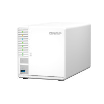 QNAP TS-364 - 8GB DDR4 - 3-Bay NAS, Intel Celeron N5095 2.0/2.9GHz, 2x M.2, 2.5GbE, White — Buy in Cyprus with Fast Delivery