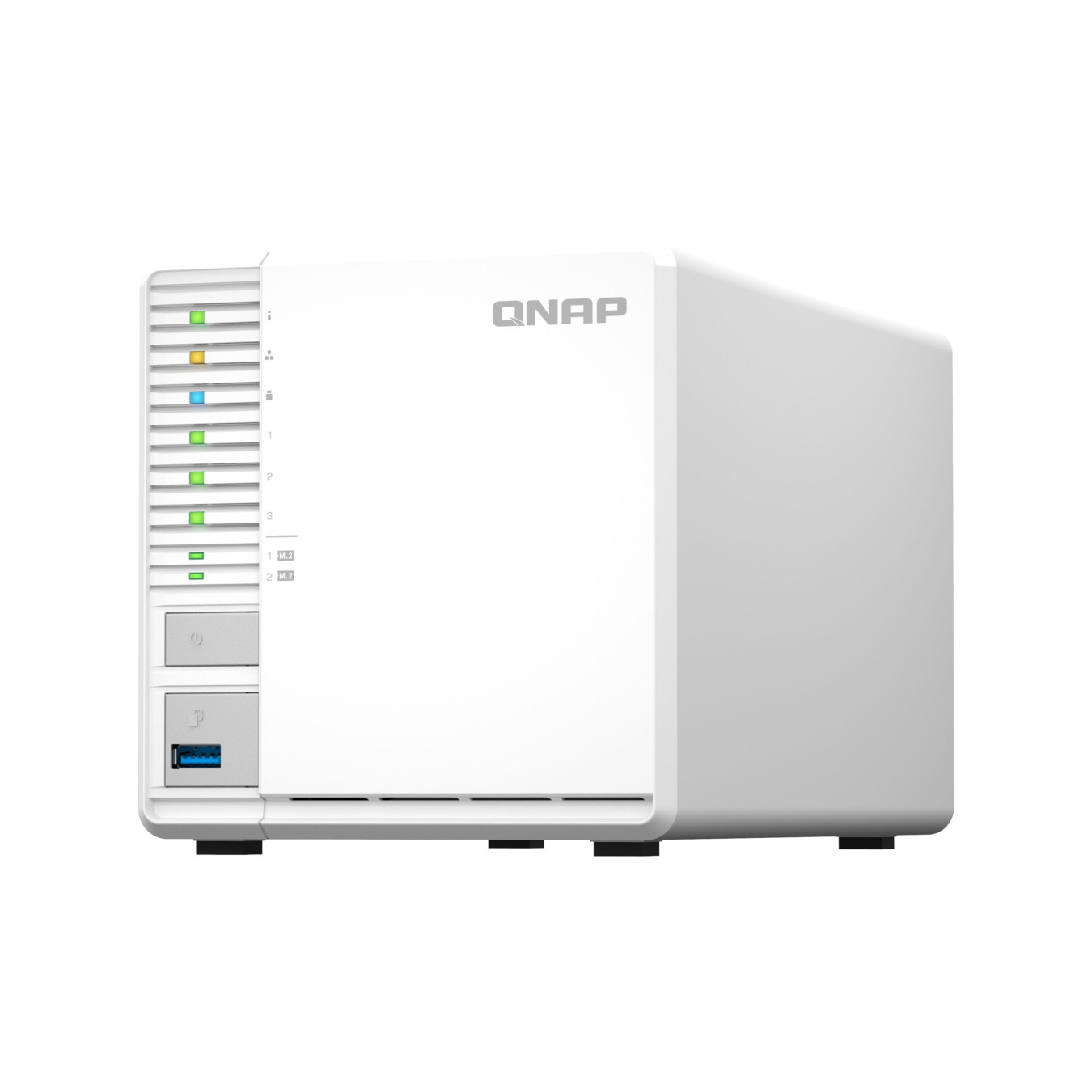 QNAP TS-364 - 8GB DDR4 - 3-Bay NAS, Intel Celeron N5095 2.0/2.9GHz, 2x M.2, 2.5GbE, White — Buy in Cyprus with Fast Delivery