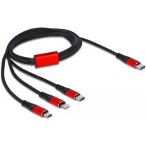USB charging cable - USB-C connector to Micro-USB + USB-C + Lightning connector — Buy in Cyprus with Fast Delivery