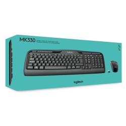 Buy Logitech Wireless Keyboard & Mouse Combo MK330 - 920-003989 - Black, Full-si... in Cyprus, Nicosia, Limassol, Larnaka, Pafos