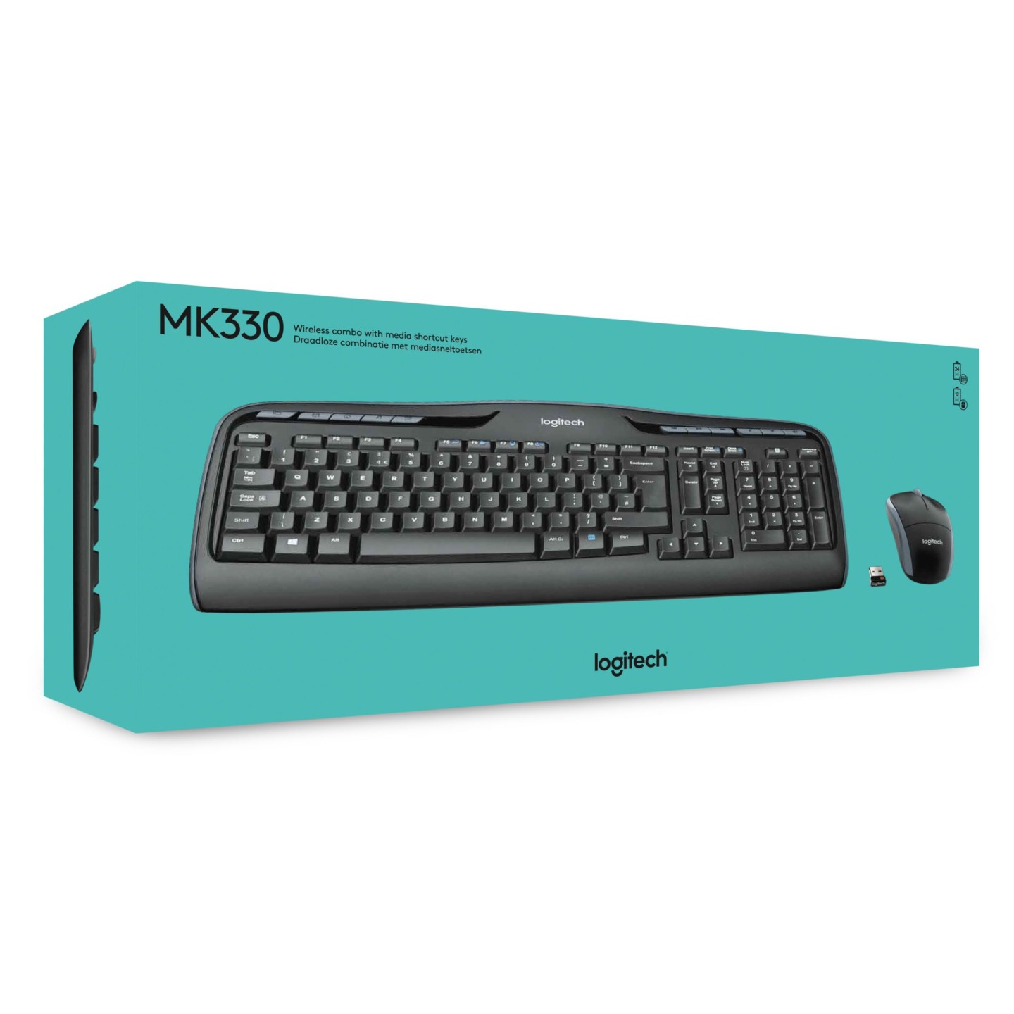 Logitech MK330 Wireless Keyboard & Mouse Combo 920-003989 Black US-Intl (Boxed) — Buy in Cyprus with Fast Delivery